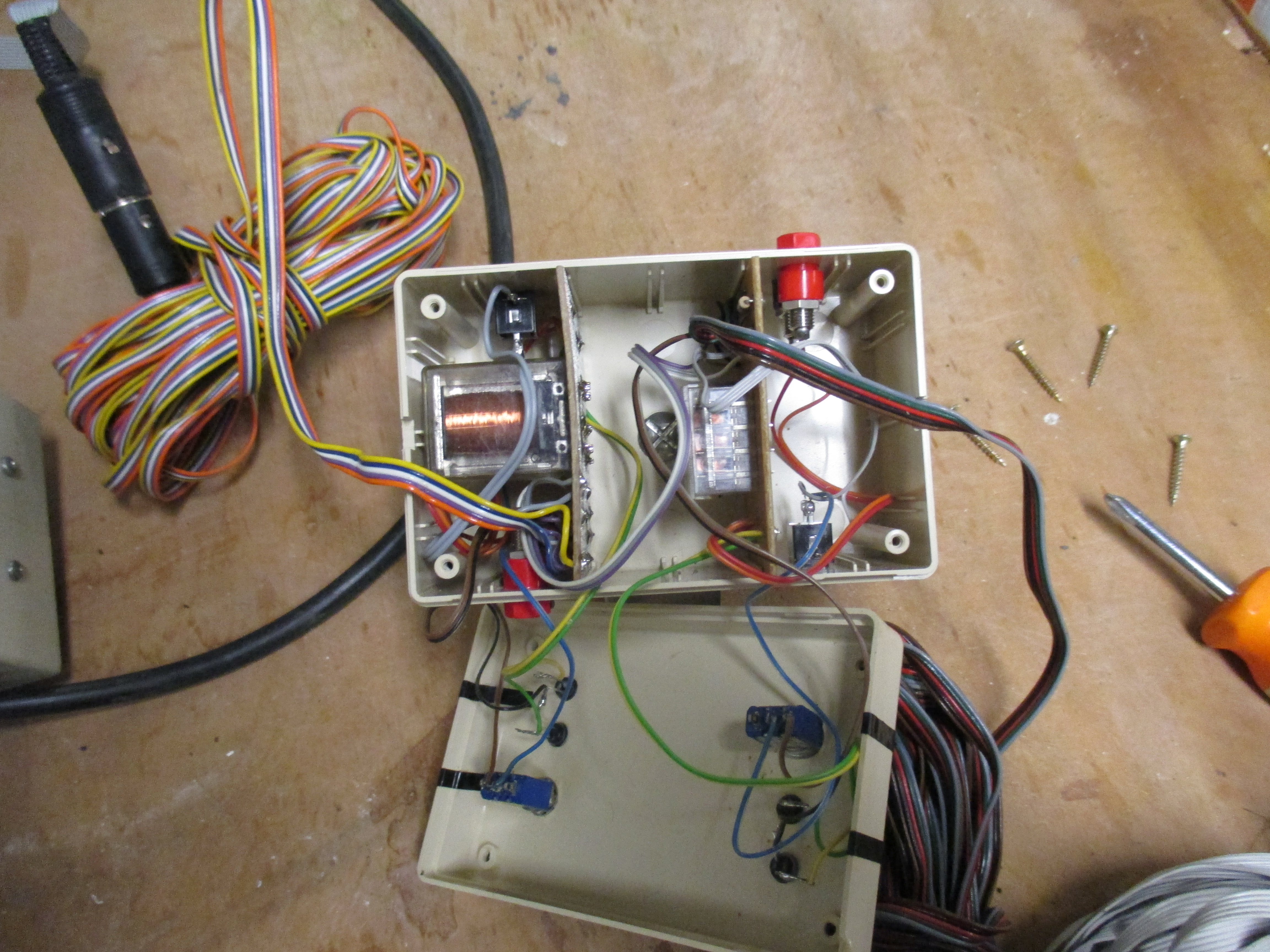 intérieur de la boîte